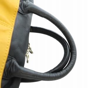 SEE BY CHLOE ネリー 2WAY ハンドバッグ ショルダー レザー 配色 黒 ブラック 黄 イエロー GY18 /MQ