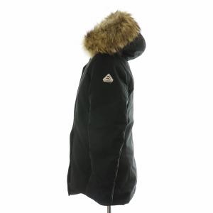 PYRENEX BORDEAUX FUR ダウンコート フィンラクーン 38 ブラック