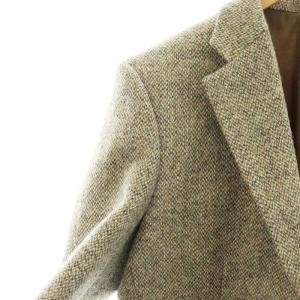 Harris Tweed HarrisTweed OXFORD CLASSIC テーラードジャケット 長袖 総裏地 ロゴ ツイード シングル 96AB5