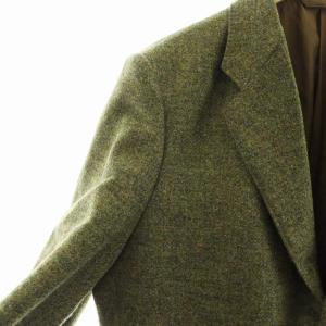 Papas Lanificio di Pray生地 ラニフィーチョ ディ プレイ テーラードジャケット 総裏地 ツイード