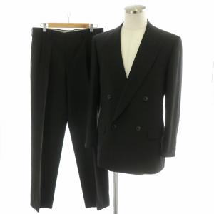 スーツ セットアップ 上下2点セット テーラードジャケット ダブル 1B 背抜き 開き見せ スラックス