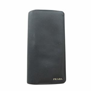 サフィアーノ レザー 長財布 ロング ウォレット 二つ折り ロゴ 黒 ブラック GY18 /MQ OH