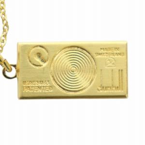 ネックレス アクセサリー ペンダント プレート ロゴ ゴールド色 GY11 /MQ