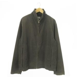 ジャケット ジップアップ スタンドカラー ピーチスキン 大きいサイズ 5 XXL グレー /AO9 GY18