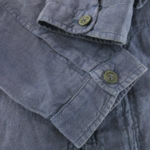 Zegna Sport シャツジャケット リネン 麻 XL 紺 ネイビー /AH15 GY18