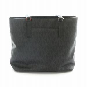 MICHAEL KORS ハンドバッグ トートバッグ MK シグネチャー ブラック ロゴ モノグラム メタルパーツ 黒 38H6SOGT2B