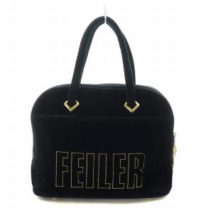 ハンドバッグ トート ロゴ シュニール織 黒 ブラック GY18 /MQ