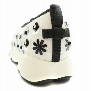 Dior FLOWER&STRIPE スニーカー ビジュー 34 ホワイト ブラック