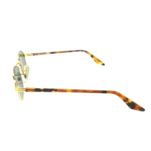 Ray-Ban B&L サングラス 眼鏡 メタルフレーム スクエア ロゴ べっ甲柄 デミ柄 ゴールドカラー グリーンカラーレンズ