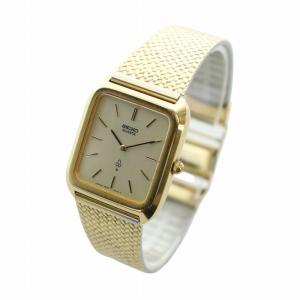 SEIKO 腕時計 ウォッチ クォーツ スクエア ロゴ ゴールド色 7820-5010 GY18 /MQ