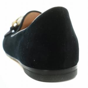 GUCCI バレリーナ フラットシューズ ビー フェイクパール ベロア 34.5