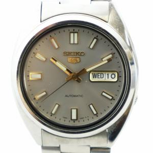 5 ファイブ 腕時計 自動巻き デイデイト シルバー色 7S26-3040 GY18 /MQ