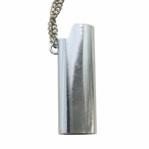 AMBUSH ライターケース ネックレス ロゴ 喫煙具 タバコ シルバー色 GY11 /MQ
