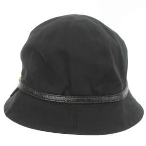 COACH バケットハット 帽子 コットン リボン ベルト ロゴ M/L 黒 ブラック F82379 /MN14 GY11