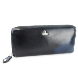 長財布 ラウンドファスナー オーブ ネイビー