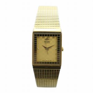SEIKO ギャラクシー GALAXY 腕時計 ウォッチ クォーツ ロゴ スクエア ゴールド色 5Y91-505A