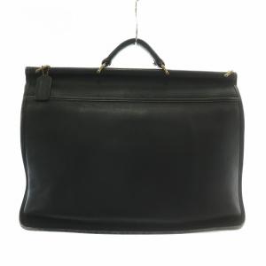 COACH オールドコーチ USA製 ビジネスバッグ ブリーフケース レザー ターンロック 黒 ブラック 5266