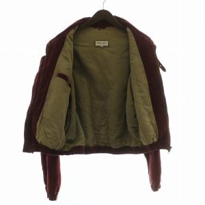 GIORGIO ARMANI ジャンパー スエード ジップアップ 40 ボルドー