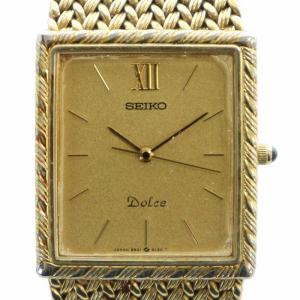 dolce 腕時計 クォーツ スクエア ローマン ゴールドカラー 9531-5100