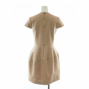 YOKO CHAN YOKOCHAN V-neck Balloon Dress ワンピース ウール メルトン 半袖 ひざ丈 Vネック 38 M