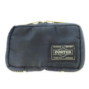 吉田カバン TANKER  キーケース ナイロン ロゴ ラウンドファスナー 6連 黒 ブラック /CK27