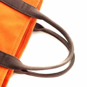 RALPH LAUREN トートバッグ ハンド キャンバス ポニー 刺繍 ロゴ オレンジ GY18 /MQ