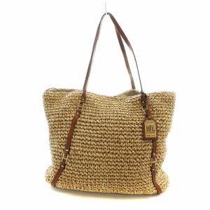 トートバッグ かごバッグ レザー ロゴ 茶 ブラウン GY18 /MQ