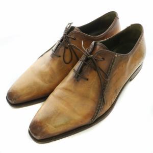 スクリット カリグラフィ パティーヌ レースアップシューズ