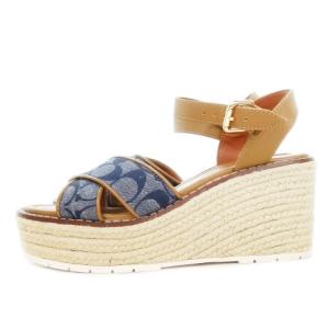 KIMBERLY SIG ESPAD サンダル ストラップ ハイヒール ウェッジ エスパドリーユ レザー