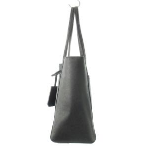 TORY BURCH トートバッグ PVC レザー 革 ロゴ ゴールド金具 大きめ ビジネス 黒 ブラック /CK3 GY18