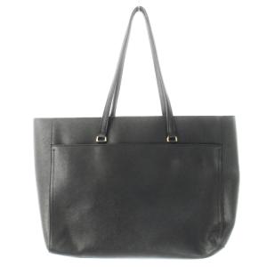 TORY BURCH トートバッグ PVC レザー 革 ロゴ ゴールド金具 大きめ ビジネス 黒 ブラック /CK3 GY18