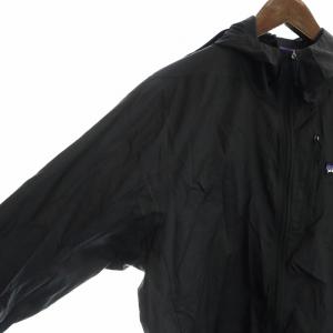 Patagonia 22SS フーディニ・ジャケット ナイロン ロゴ 長袖 ジップアップ M 黒 ブラック 24142 GY18