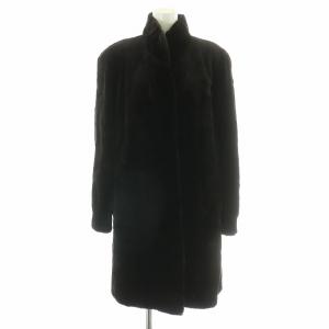 銀サガ 銀SAGA ファーコート 毛皮コート シェアードミンク ロング F 茶 ブラウン /MW GY18