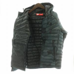 NIKE ダウンジャケット カモフラ L ネイビー 823678-021