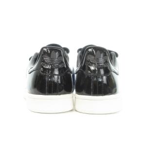 adidas Originals スタンスミス CF パテントベルクロスニーカー エナメル ローカット 25.0cm 黒 ブラック S75190