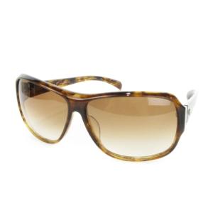 サングラス 眼鏡 セルフレーム べっ甲柄 デミ柄 ワンポイント ロゴ ケース付き 6112-130 茶