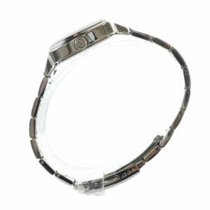 DIESEL 腕時計 ウォッチ クォーツ 黒文字盤 ロゴ スクエア シルバー色 DZ-5209 GY18 /MQ