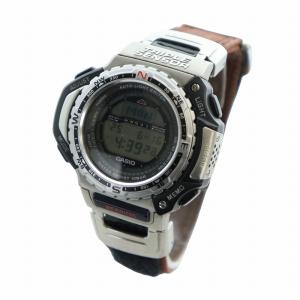 CASIO プロ トレック PRO TREK 腕時計 ウォッチ クォーツ デジタル ロゴ カレンダー付き シルバー色