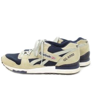 GL6000 アスレチック パック スニーカー シューズ ローカット スエード ロゴ 27cm ベージュ
