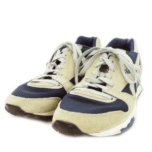 Reebok GL6000 アスレチック パック スニーカー シューズ ローカット スエード ロゴ 27cm ベージュ