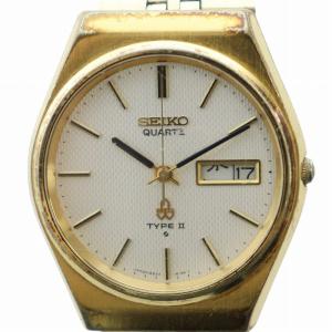 腕時計 ウォッチ クォーツ 白文字盤 カレンダー付き ロゴ ゴールド色 8223-8090 GY18 /MQ