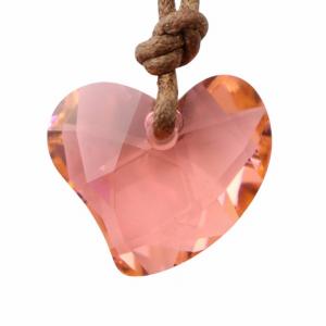 ネックレス アクセサリー ペンダント ハート クリスタル カットガラス 赤 レッド GY18 /MQ