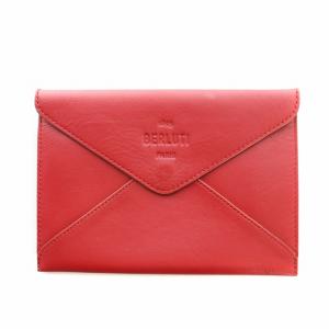 長財布 スクリットレザー カリグラフィ 総柄 ブラウン（2024/06