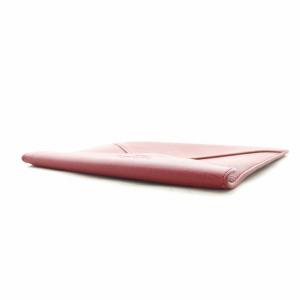 Berluti ノベルティ マルチケース レター型 ポーチ レザー ロゴ 赤 レッド GY18 /MQ