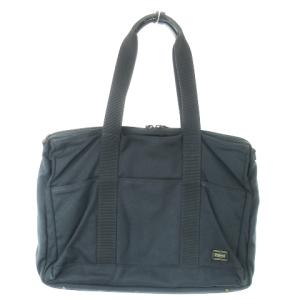 吉田カバン ブリーフケース ビジネスバッグ 2way ショルダーバッグ キャンバス ロゴ 紺 ネイビー