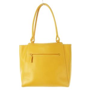 Kitamura ハンドバッグ トートバッグ レザー 革 ロゴ ポーチ付き 黄 イエロー /CK10 GY18