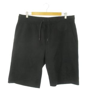 ショートパンツ スウェット ストレッチ ロゴ M 黒 ブラック /AO21 GY18