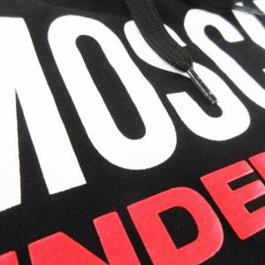 MOSCHINO UNDERWEAR パーカー プルオーバー スウェット ロゴプリント L 黒 ブラック /AH4 GY18