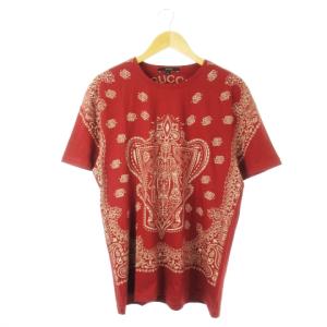 Tシャツ ペイズリー クレスト ロゴ XL レッド 283103 X3697