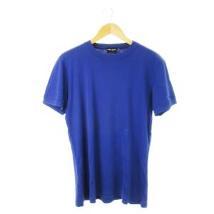 CLASSICO Tシャツ カットソー クルーネック 丸首 半袖 コットン 柔らか XS 青 ブルー /CK12